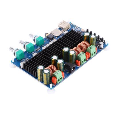 Digital 2.1 Channel Amplifier Board Bluetooth USB TF Input 50W+50W Stereo 100W Subwoofer Output