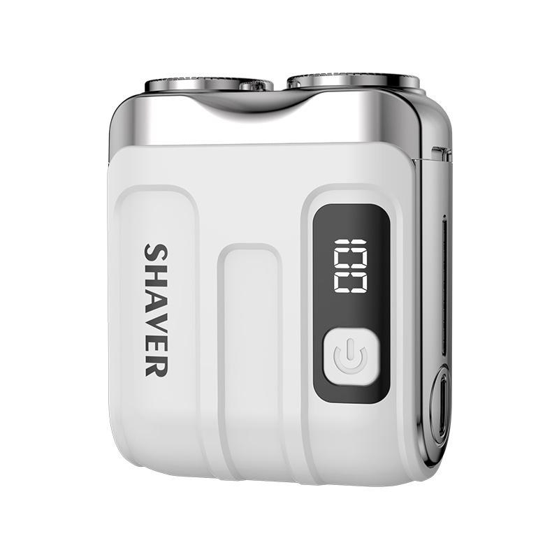 Compact Magnetic Electric Shaver for Men - Portable, Washable, Super Clean Beard Razor