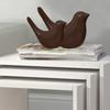 Creative Brown Glossy Ceramic Birds Figurines Home Decorations Accessories Party (Pack of 2, Brown)