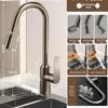 TLXT Wall-Mounted Kitchen Faucet with Pull-Out Spray