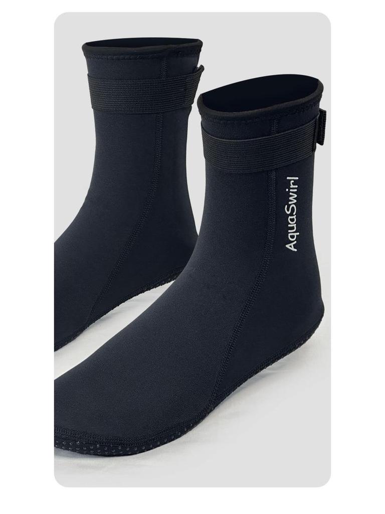 3mm Warm Scuba Diving Socks: Anti-Slip, Wear-Resistant, Ankle Support, Comfortable, Extra Large for Cold Weather Swimming