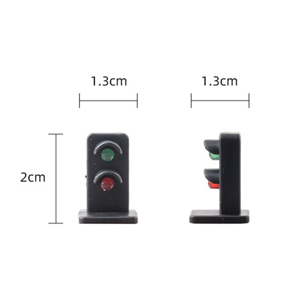 5 Pcs  20mm LEDs Made Green/Red Dwarf Signals 2 Aspects
