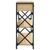 Console Table Sonoma Oak 75x28x75 cm Particleboard