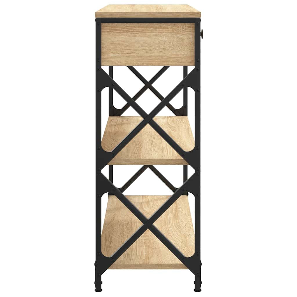 Console Table Sonoma Oak 75x28x75 cm Particleboard