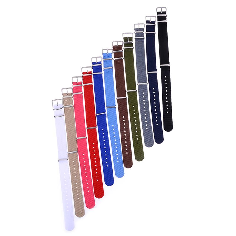 Uhrenarmband Nylon-Uhrenarmband 18 mm 20 mm Ersatz-Uhrenarmband-Zubehör
