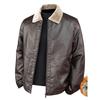Trade Surplus Autumn and Winter New Thickened Faux Leather and Fur Integrated Jacket for Men, Light Business Casual Trendy Versatile Leather Coat