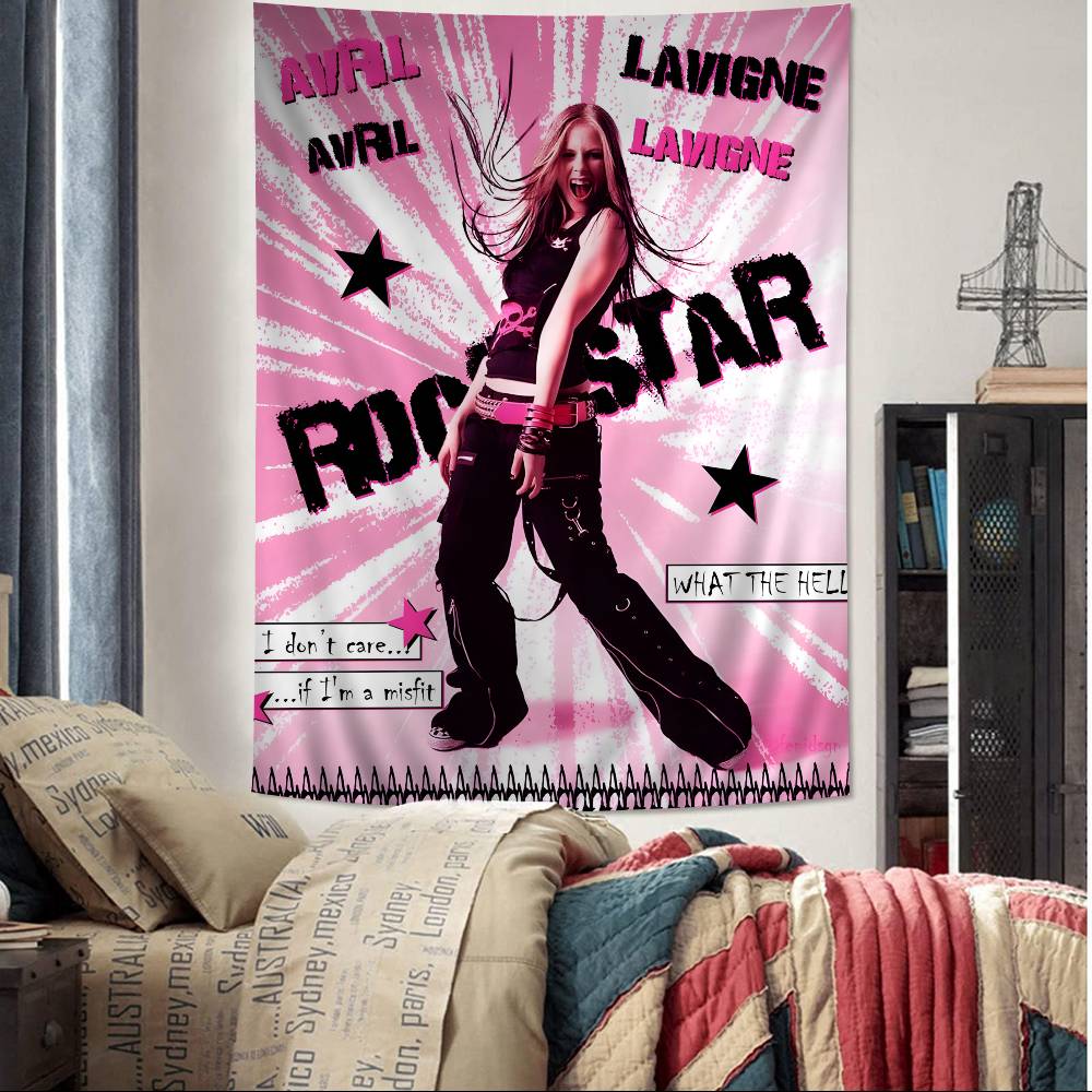 Avril Lavigne Arazzo Colorato da Appendere alla Parete Arazzi da Parete Bohemien Decorazione Artistica da Parete Mandala