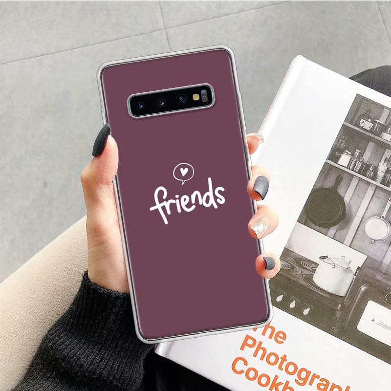 Best Friends BFF Matching Phone Case for Samsung Galaxy A52 A51 A50S A12 A22 A32 A72 A10S A30S A31 A71 Note 20 Ultra 10 Plus S10