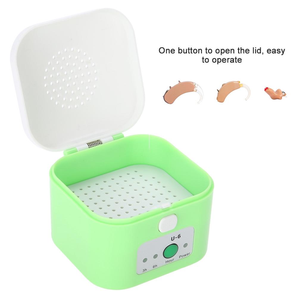 Electric USB Drying Box Headphone Dehumidifier Moisture Proof Hearing Aid Dryer Case