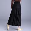 Women's Ruffled High-Waist A-Line Maxi Skirt