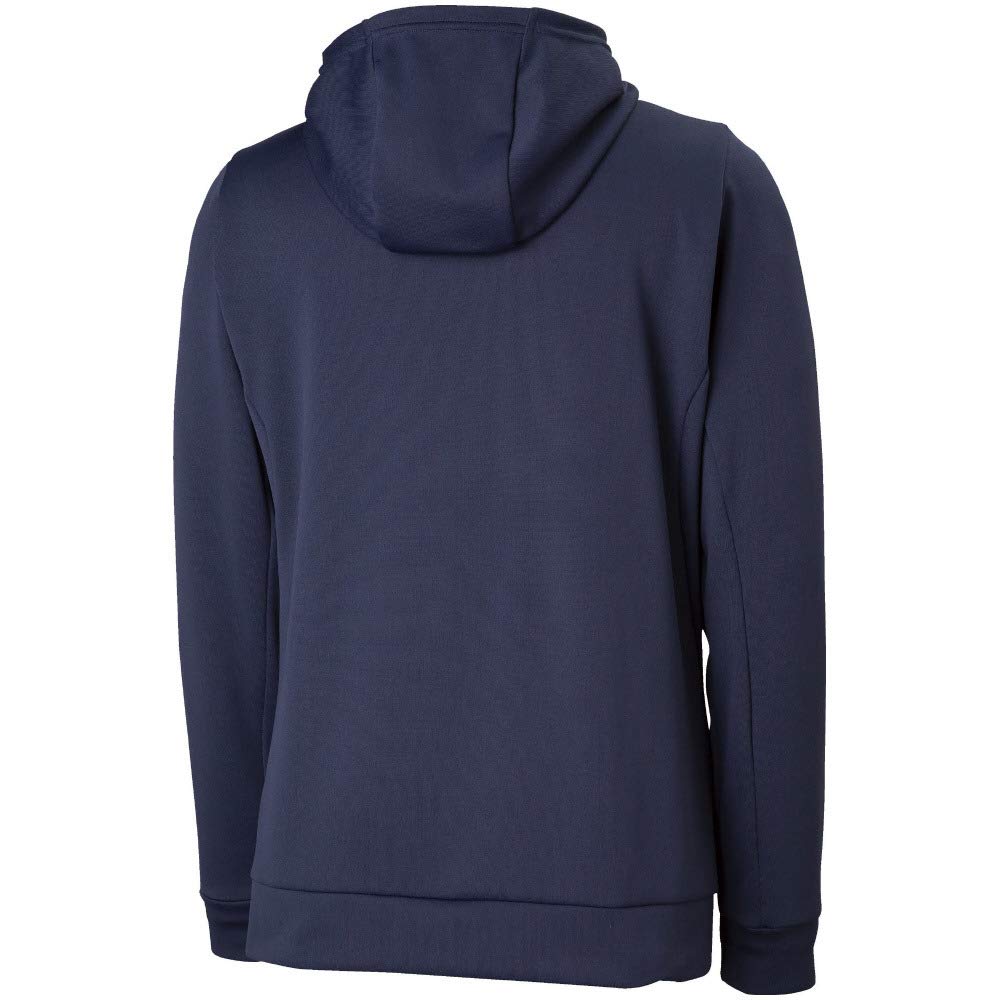 Mizuno Soft Dry Knit Training Slim Deep Size 3XL to Japanese size Hoodie, Full-Zip, Fit, 32MC9118, Navy, Japan, (equivalent 4L)