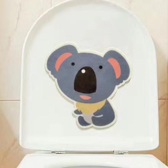 

Bathroom Toilet Sticker Bathroom Decal Felt Cute Cartoon Toilet Deodorant Sticker for