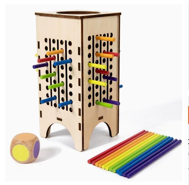 

Деревянная палочка Игра предлагает разнообразные 3 разных способа игры для интерактивной битвы родитель-ребенок Тренировка пространственного мышления Головоломка Игрушка