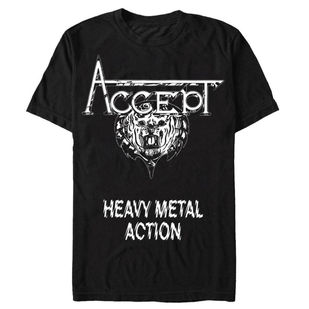 Accept Cotton Band Shirt Unisex Summer Short Sleeve Fashion Brand Tee Luxury Casual Vintage