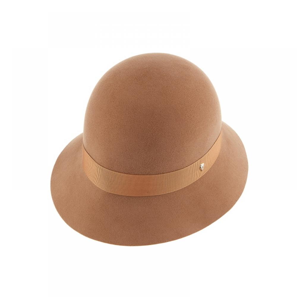 Helen Kaminski Hat51532 Ca Eta Camel Ribbon Round Cloche Bucket Hat