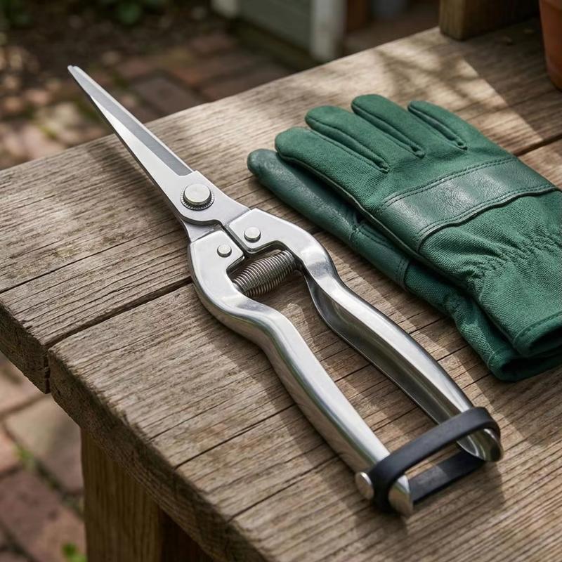 Garten-Handschere Scharfe Edelstahl-Astschere zum Obstpflücken, Blumenbeschneiden, Schneiden kleiner Äste, für den Heimgebrauch