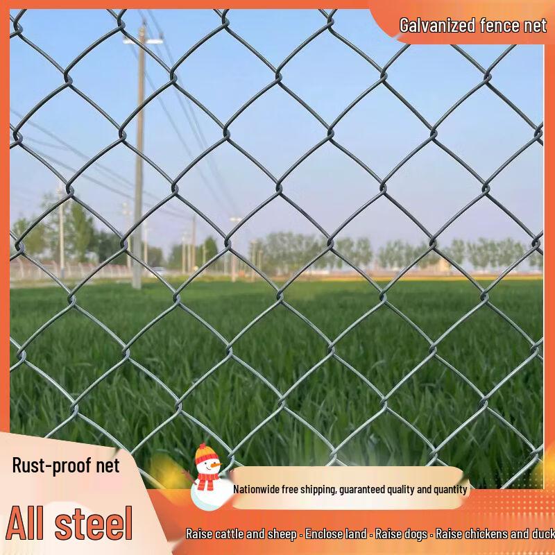 Hot-Dip Galvanized Steel Chain Link Fence