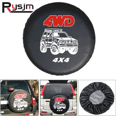 Funda protectora para rueda de repuesto de PVC de 14, 15, 16 y 17 pulgadas, 4WD 4x4, de cuero, para neumáticos de coche de 14 pulgadas para Jeep Hummer