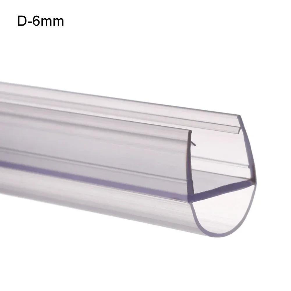 

Bath Shower Screen Door Seal Strip 4 to 12mm Rubber Glass Door Weatherstrip Portable Window Glass Fixture Accessories Household