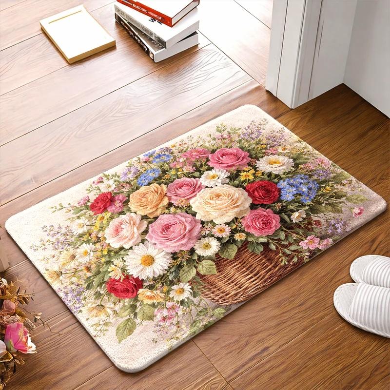 1pc Area Rugs Doormats Bath Mats Floor Mat, Household Use, Soft, Easy to Clean, Suitable for Entrance Mat Doormat Front Door H