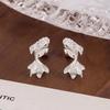 New Year Luxury Koi Stud Earrings - Chinese National Style Screw Back for Good Luck