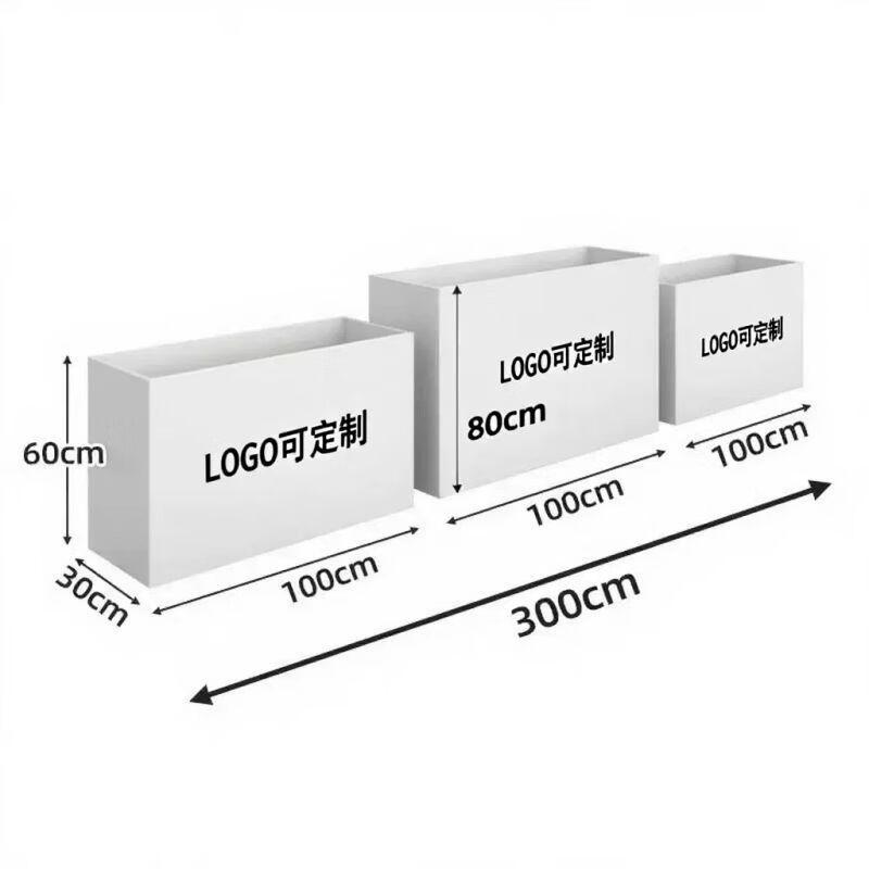 Outdoor Rectangular Stainless Steel Planter Box