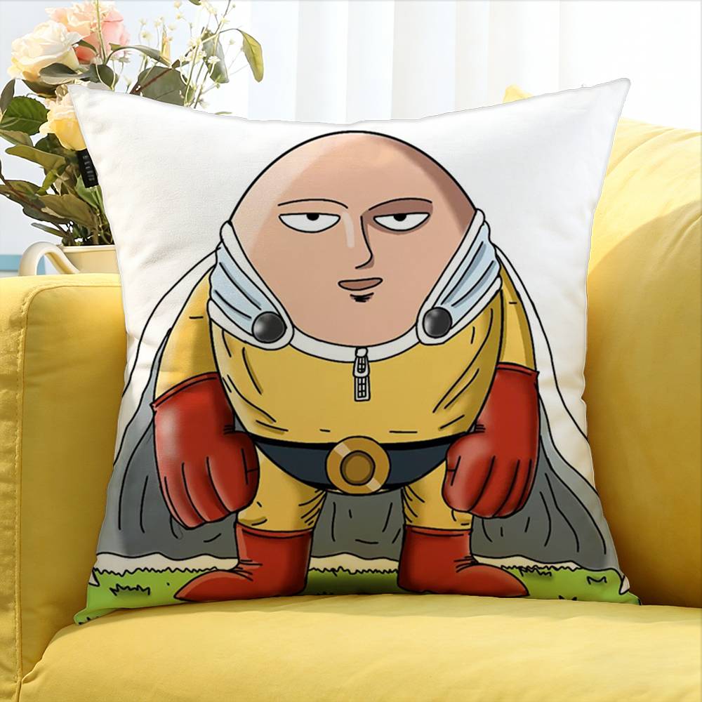 OnePunchMan World Various Sizes Square Pillow Case For Car Home Bedchamber Decor