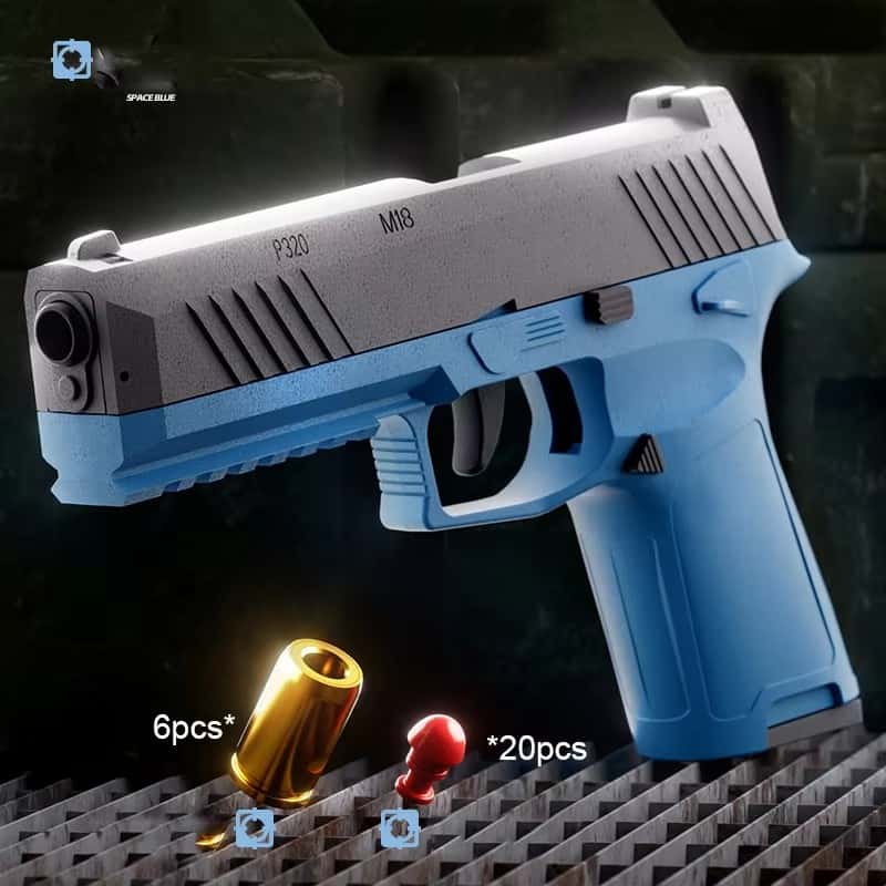 M92 Pistol Shell Throwing Continuous Firing Blowback Soft Bullet Gun Empty Hanging Birthday Gift