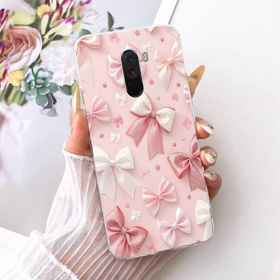 For Xiaomi Pocophone F1 Case Luxury Flowers Butterfly Painted Cover Soft Slim Phone Case For Xiaomi Poco F1 PhoneF1 PocoF1 Shell