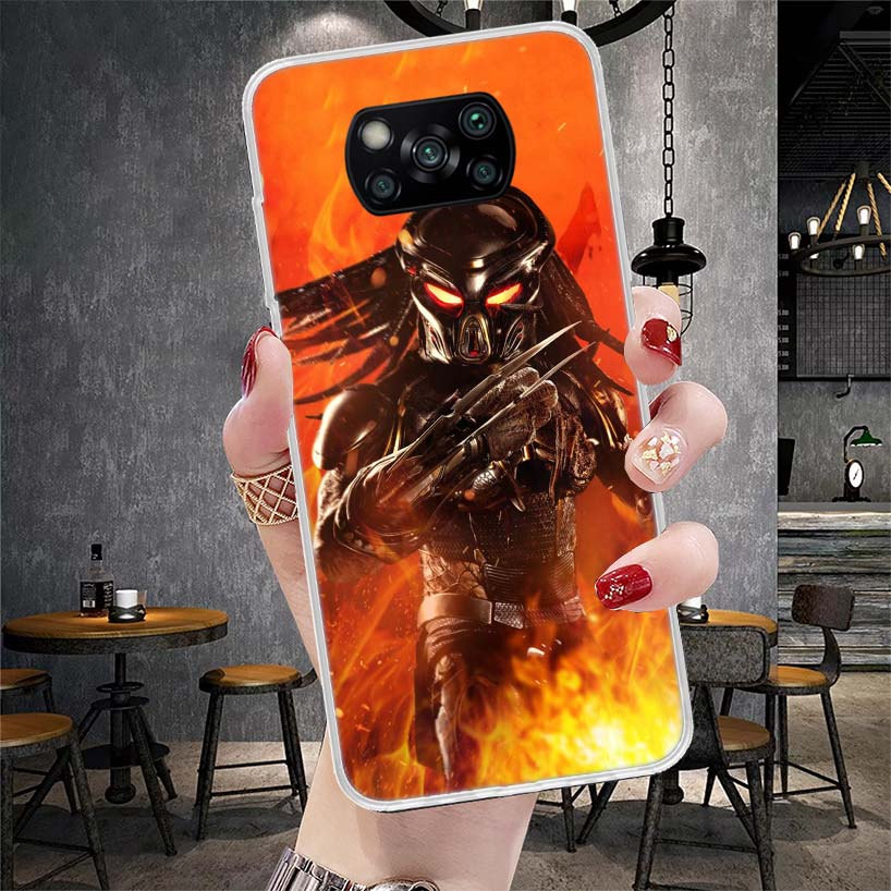 Alien Vs Predator Painted Soft Phone Case For Xiaomi Redmi 15C 15 13C 13 Poco X5 X6 X7 F7 Ultra M7 12C 12 10 10C 9C 9A 9T 9 Fund
