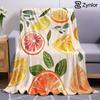 Citrus Fruit Ultra Soft Sherpa Fleece Blanket Fluffy Warm Halloween Cozy Throw for Sofa Couch Bedroom Gift All Season