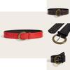 Punk Style Rivet Leather Belt With Alloy Buckle For Casual Fashion Accessories