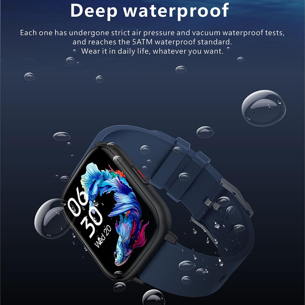 Men Women Smart Watch Sports Blood Oxygen Body Temperature Monitoring Smartwatch 5atm Waterproof Watches For Iphone Android