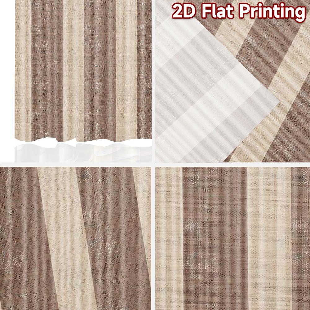1pc 2D flat Photography Backdrop Popular Backdrop Brown and Beige Stripes 100% Polyester Vibrant Reunion Use for Holiday parties