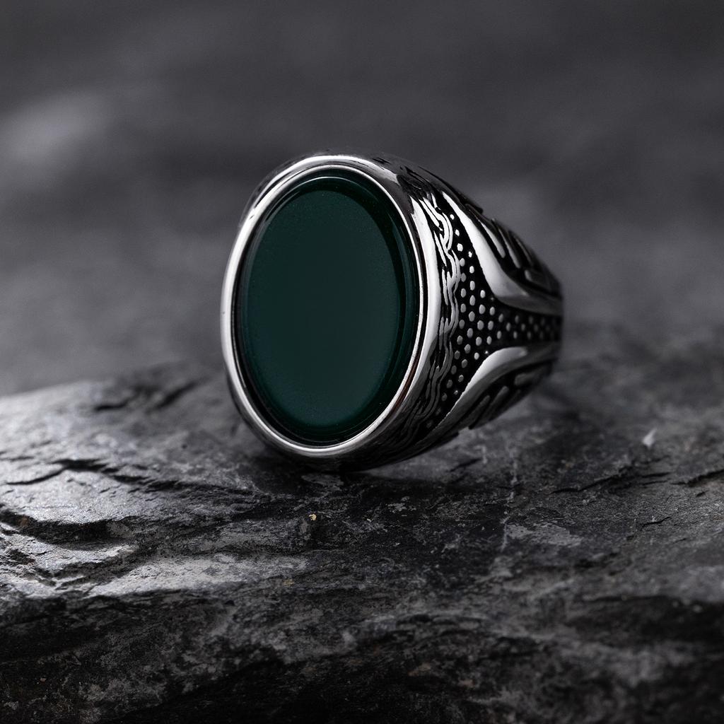 Vintage-Inspired Men's 316L Stain Steel Ring  for Men Multicolor, Able Origin Design