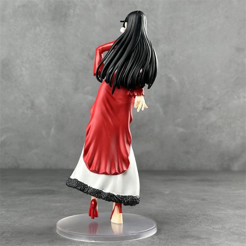 Anime One Piece Glitter Glamours Cheongsam Boa Hancock Girl PVC Action Figure Standing Posture Doll Ornament Model Toys