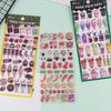 1/3/5Pcs Japanese Sushi Food Cake 3D Puffy Foam Stickers Cute Cartoon Waterproof Decals For Girls Diy Craft Phone Decor Gifts