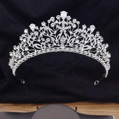 Splendidi zirconi in pietra, corone da sposa, gioielli per capelli, copricapo da sposa, diademi e corone, fascia da principessa, diadema, ornamenti per la testa