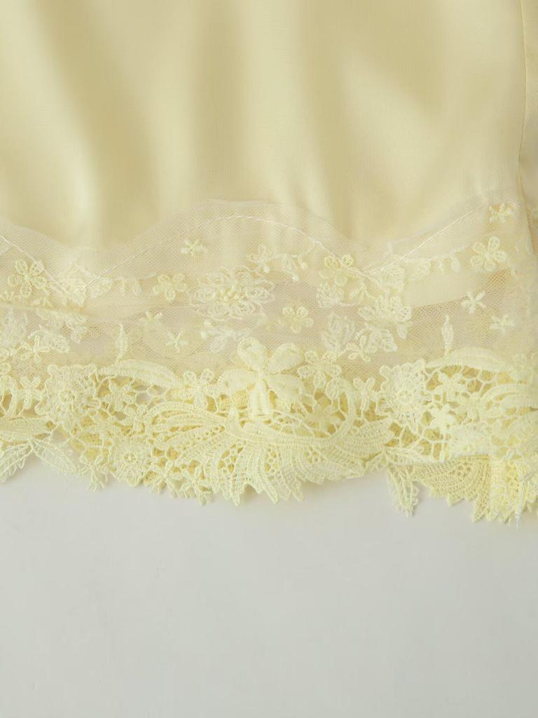 Spring 2026 Women's Silk Satin Camisole & Button Decor Shorts Set - European & American Style