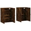 Armoires murales - Maison Exclusive - Chêne fumé - Bois d'ingénierie - Grand rangement (2 pcs)