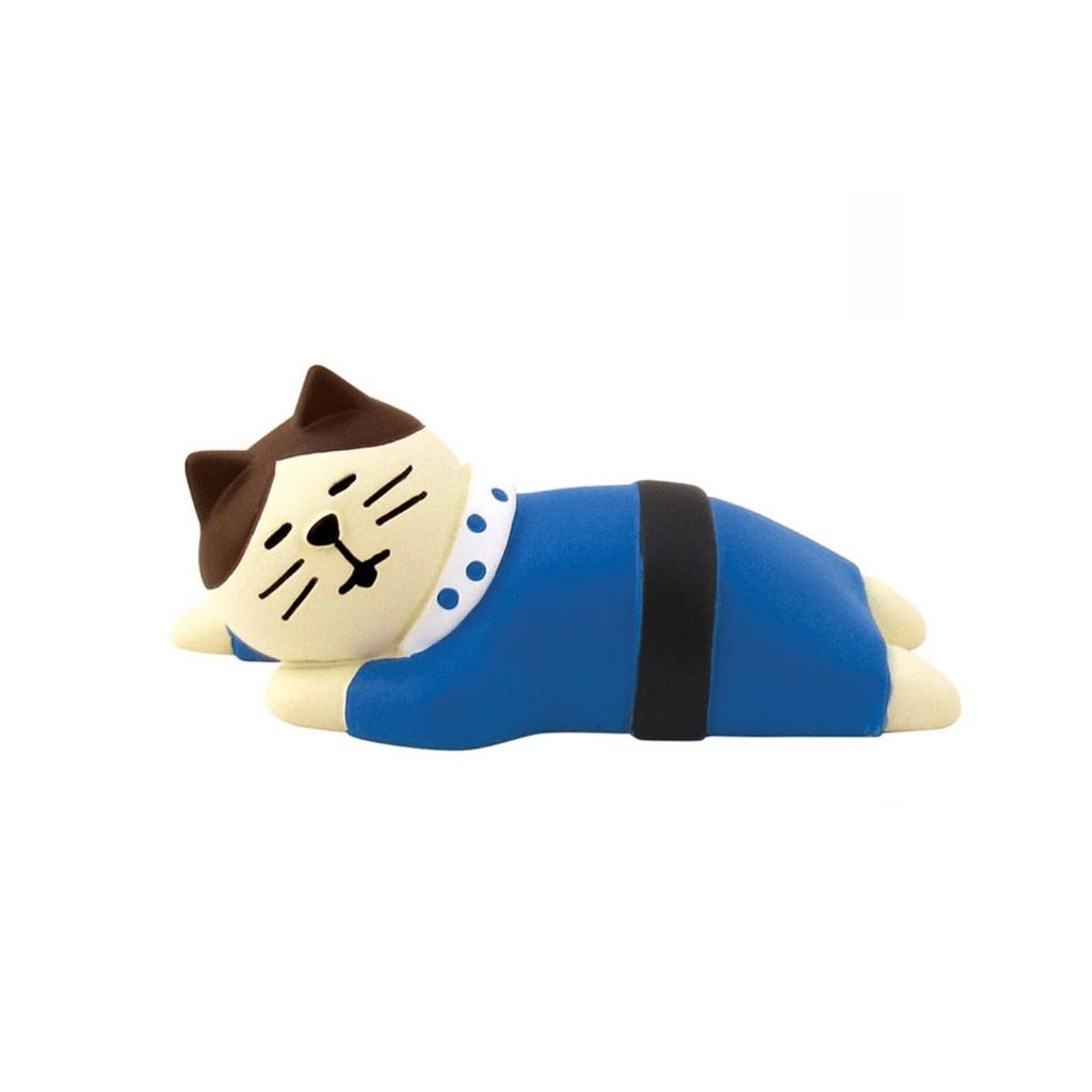 ZAKKA Cute Cartoon Tea Cat Ornament Resin Figurines Crafts Dollhouse Sushi Package Miniature Home Decor Desktop Accessories Gift