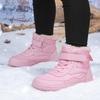 High-top Kids Cotton Shoes Plush Warm Snow Boots Boys Girls Winter Outdoor Hiking Sneakers Waterproof Non-slip