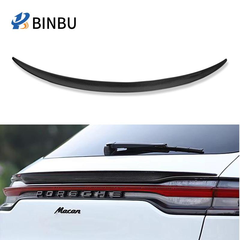 Porsche Macan & Cayenne Carbon Fiber Rear Spoiler: No-Drill Diffuser Wing Modification
