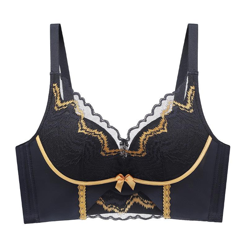 Collect Vice Breasts BH mit Raffung, Anti-Durchhängen, dünner Abschnitt, ohne Stahlring, verstellbarer BH