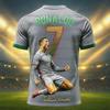 26 Football Jersey 3d Printed NO.7 Ronaldo Boys Girls Training Women's Sports Breathable Short Sleeve Men Beach Surf T-shirt