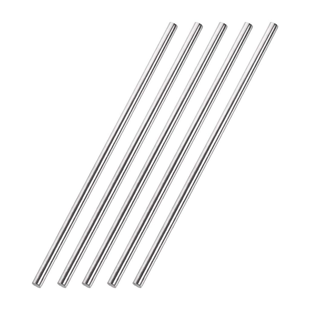 uxcell Round Bar, Lathe Bar, Axle Bar, for DIY Crafts, 304 Stainless Steel, 5mm x 250mm, 5pcs