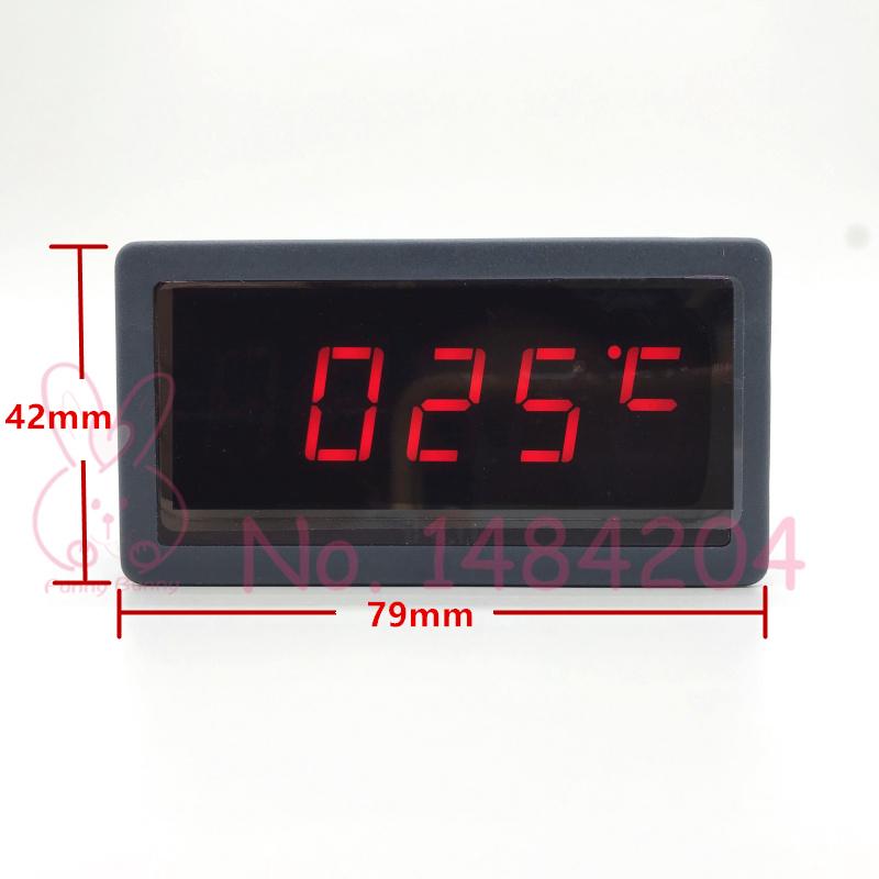 Digital Thermometer AC 220V for Pt100 3 Wire Pt 100 Temperature Indicator Red LED 5135H Thermal Display Range -50 to 400°C