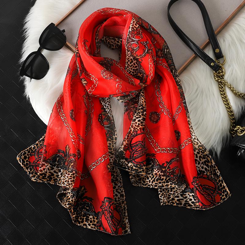 Luxury Elegant Chiffon Shawl for Women Versatile Scarf Sun Protection Decorative Scarves Fashion  Lady