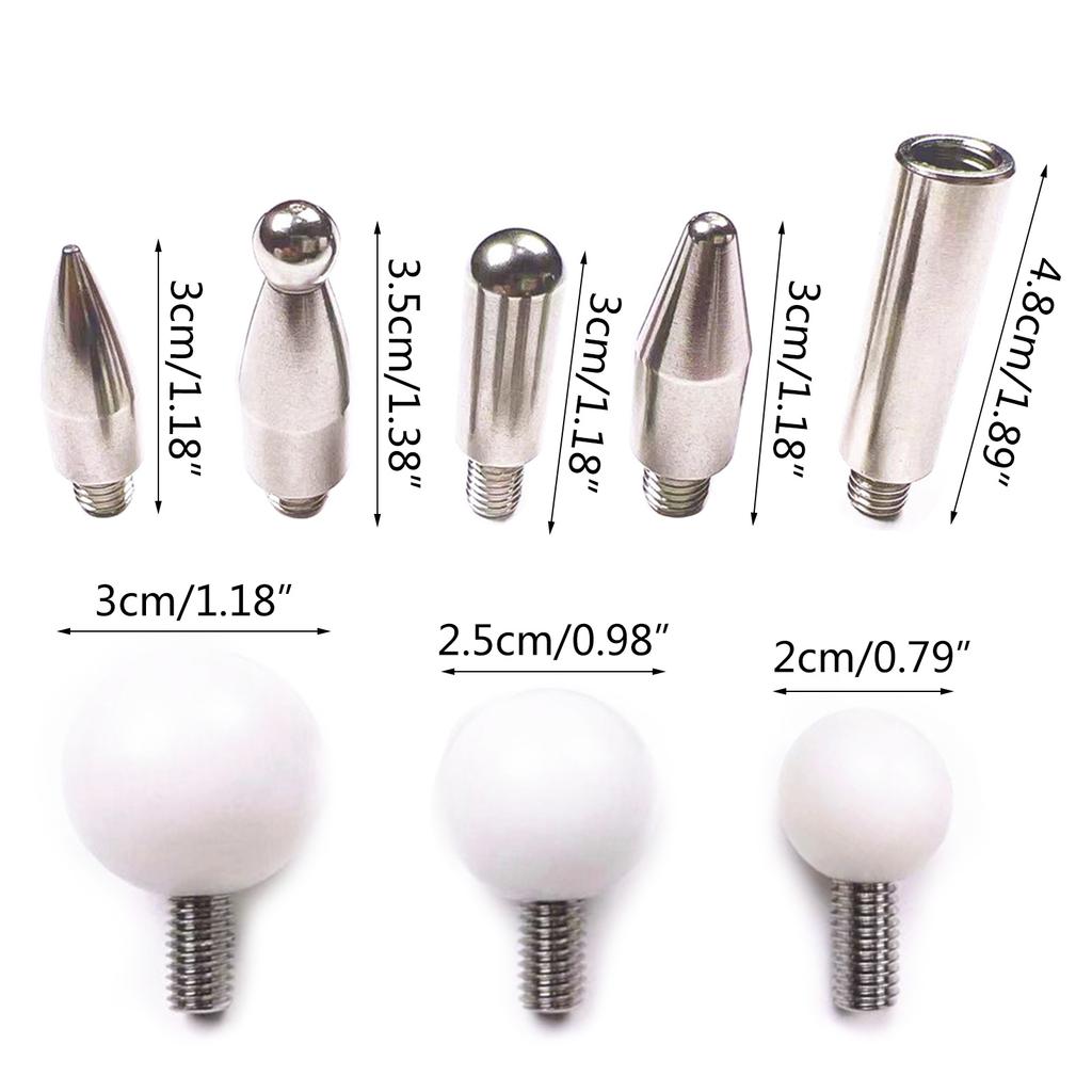 Car Dent Removal Tools Repair Dent Rod Tips Accessory Slide Bar Multi-purpose Replacement Head For M8 Thread Repair Hook