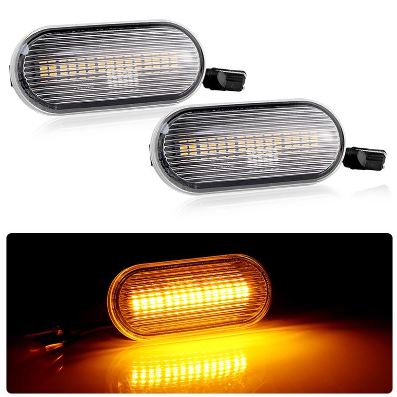 

2pcs LED Dynamic Side Marker Light Turn Signal Light For Seat Ibiza 6L 2002-2008 Cordoba Toledo Leon MK1 MK2 1996-2006 7E0949117